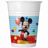 TÉGLIKY plastové Mickey Mouse Clubhouse 200ml 8ksKELÍMKY plastové Mickey Mouse Clubhouse 200ml 8ks