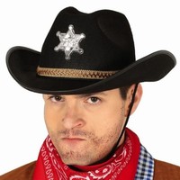 Klobúk čierny Šerif