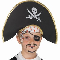 KLOBOUK kapitána pirátů s lebkou