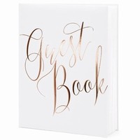 KNIHA host biela s Rose Gold npisom 20x24,5cm