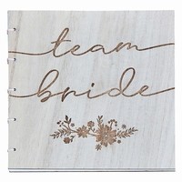 KNIHA hostí drevená Team Bride