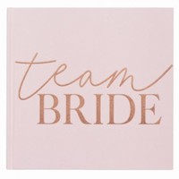 Kniha hostí ružová Team Bride