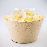 Koek na cupcake zlat perle 12 ks
