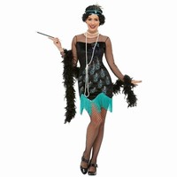 Kostým dámsky Peacock Flapper z 20. rokov
