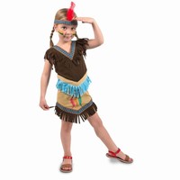 KOSTÝM indiánsky detský  šaty+čelenka