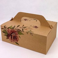Krabičky na výslužku Ruže XL 260 x 180 x 95 mm, 5 ks