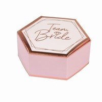 Krabiky na dareky Team Bride 9 x 5 x 3 cm, 8 ks