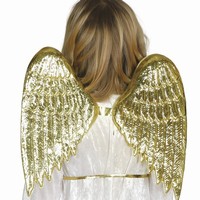 Krídla anjelské plastové zlaté 40 x 35 cm