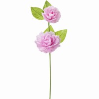 Kvet dekoračný papierový ružový 70 cm