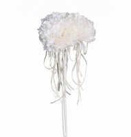 Kvetinový puget Pivonky Ivory 40 cm, 3 ks