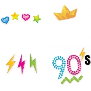 Kamnky na obliej 90's 1 ks