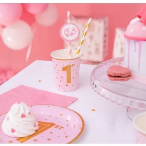 Kelmky paprov rovo-zlat 1. narozeniny 220 ml 6 ks