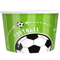 Tégliky na zmrzlinu Futbal 150 ml 6 ks