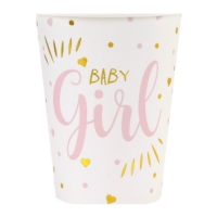 Tgliky papierov Baby Girl 270 ml 10 ks