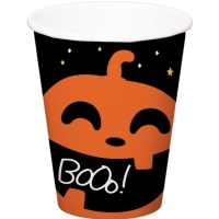 Tgliky papierov Halloween BoOo 250 ml 6 ks