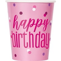 Kelmky paprov Happy Birthday rov 266 ml 8 ks
