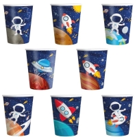 Tgliky papierov Vesmr 220 ml 8 ks