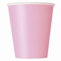 Kelímky papierové svetlo ružové 266 ml, 8 ks