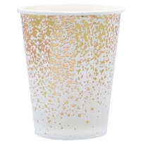 Kelmky papierov bielo-zlat 270 ml, 10 ks