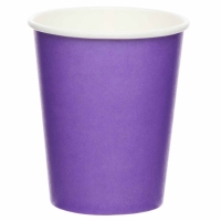 Kelímky papierové fialové Grape 237 ml, 8 ks