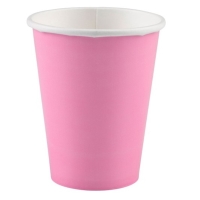 Kelímky papierové ružové New Pink 250 ml, 8 ks