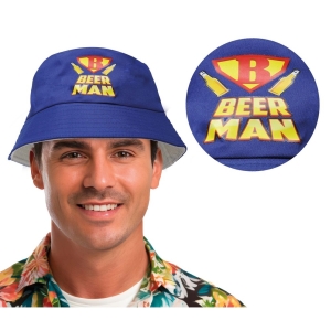 Klobouk Beer Man modr�