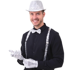 Klobouk st��brn� flitrovan�