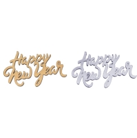 Konfety na stl HNY stbrn/zlat 6 x 4,3 cm 10 ks
