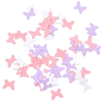 Konfety papierové Motýliky ružová/lila 100 ks