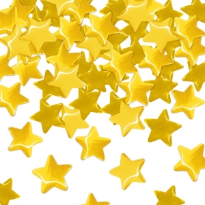 Konfety vystelovac hvzdy zlat 40cm