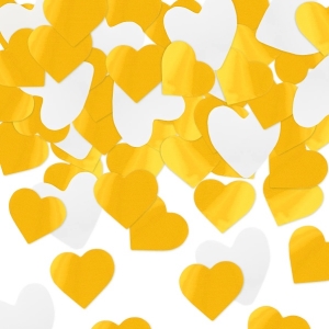 Konfety vyst�elovac� b�l� a zlat� srd��ka 60 cm