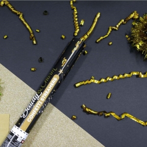 Konfety vyst�elovac� zlat� stuhy 40 cm