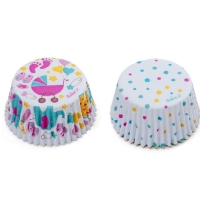 Koky na cupcakes Baby shower Girl 36 ks