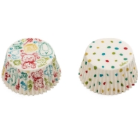 Koky na cupcakes Detsk motvy a bodky 36 ks