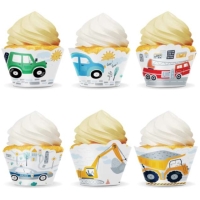 Koky na cupcakes dekoratvne Aut 6 ks