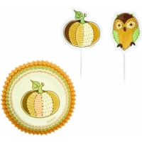 Koky na cupcakes so zpichmi Tekvica 24 ks