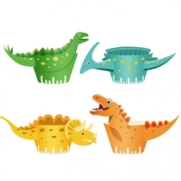 Košíčky na muffiny Dinosaury 8 ks