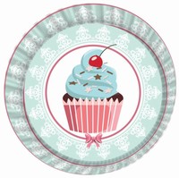 Koky na muffiny Cupcakes modr 50 ks