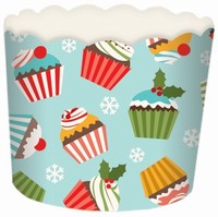 Koky na muffiny pevn Zimn cupcakes 24 ks