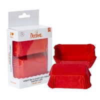 Koky na peenie obdnikov erven 8 x 5 cm 36 ks