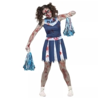 Kostým dámsky Zombie roztlieskavačky modrá