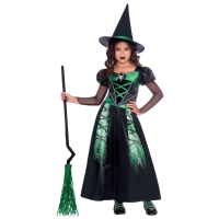 Čarodejnica - Kostým detský, zelený