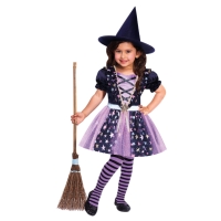 Kostým detský Čarodejnica s hviezdami veľ. 3-4 roky
