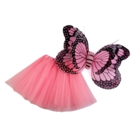 Kostým detský Motýľ ružový veľ. 5 - 7 rokov