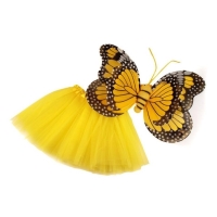 Kostým detský Motýľ žltý veľ. 5 - 7 rokov