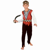 Kostým detský Pirát (čelenka, košeľa, opasok, nohavice) veľ. 120/130 cm