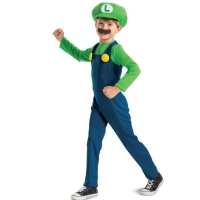 Kostm detsk Super Mario Luigi ve. 7-8 rokov