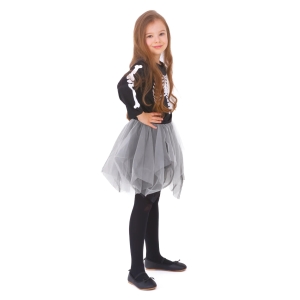 Kostm halloweensk aty ed skeleton, vel. L