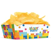 Krabiky na chipsy Block party 15x6 cm, 3 ks