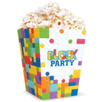 Krabiky na popcorn Block party 8,5x12,5 cm (6 ks)